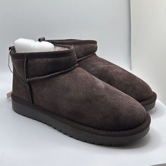 CUSHIONAIRE Women's pull on boot 8 CHOCOLATE - Picture 1 of 7